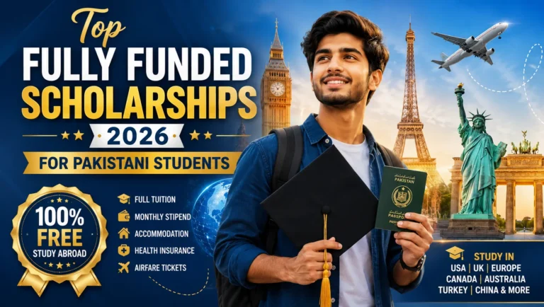Fully Funded Scholarships for Pakistani Students 2026