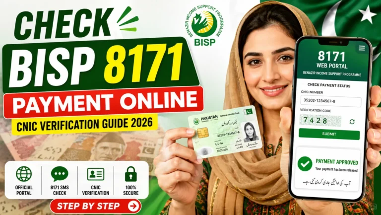 How to Check BISP 8171 Payment