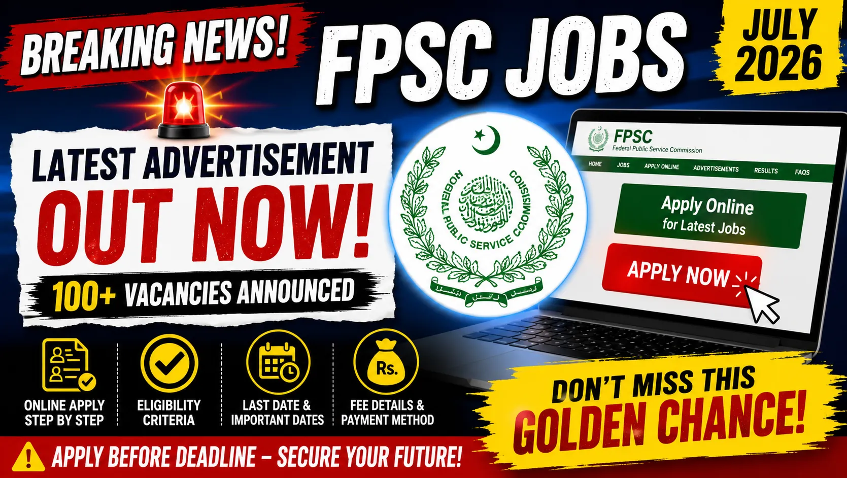 FPSC Jobs July 2026