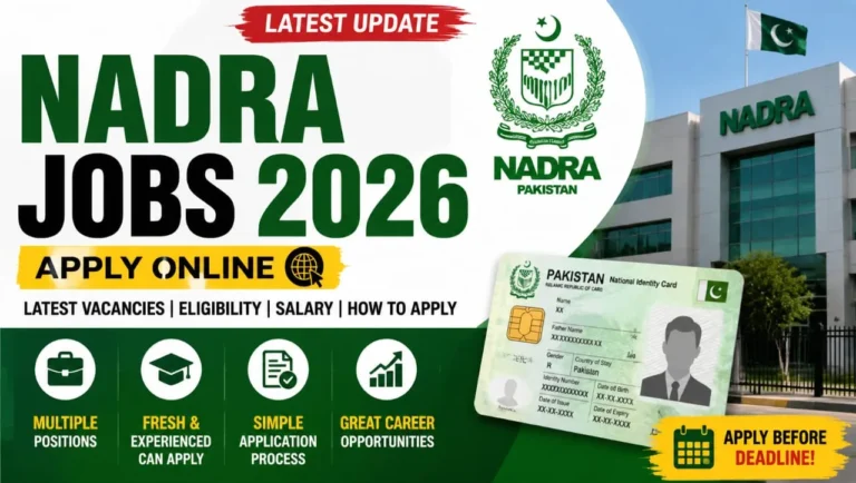 NADRA Jobs 2026 Apply Online