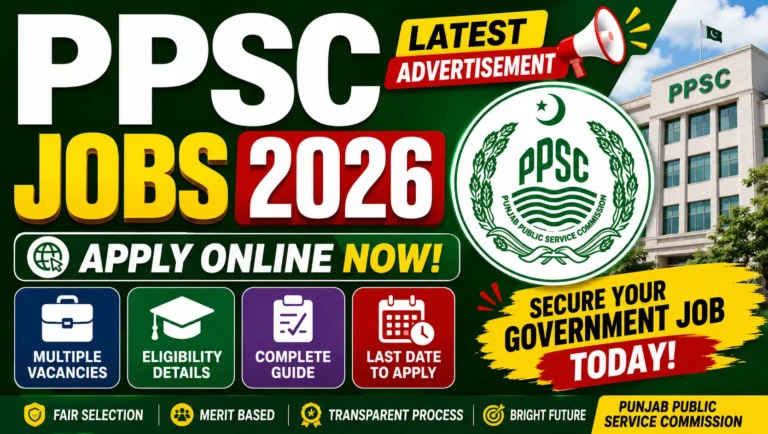 PPSC Jobs 2026 Apply Online