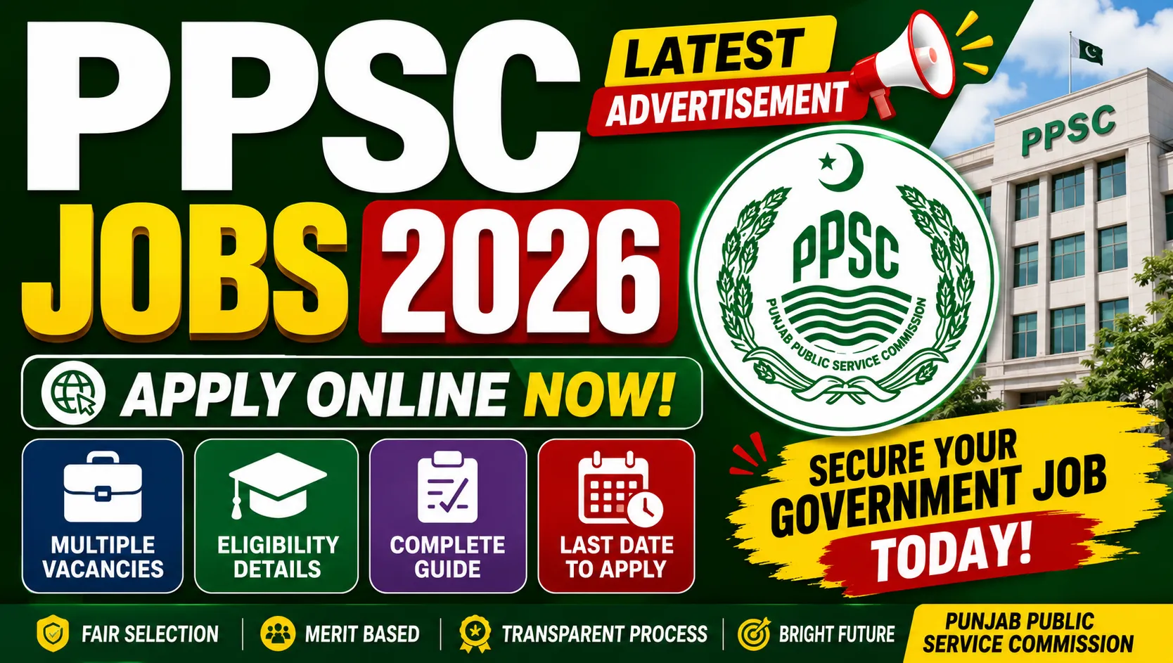 PPSC Jobs 2026 Apply Online