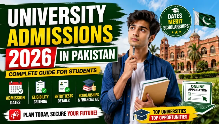 University Admissions 2026 in Pakistan