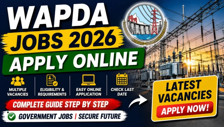 WAPDA Jobs 2026 Apply Online