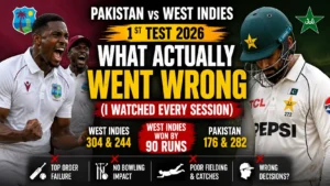 Pakistan vs West Indies 1st Test 2026