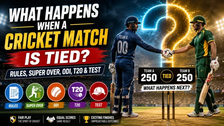 What Happens When a Cricket Match Is Tied