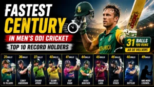Fastest Century in Men’s ODI Cricket