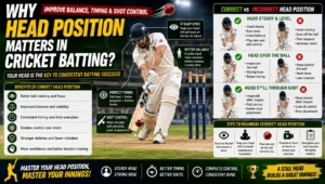 Head Position Matters in Cricket Batting