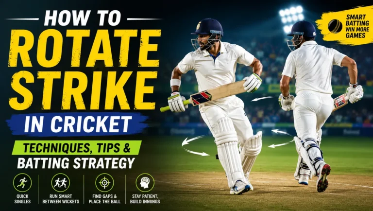 How to Rotate Strike in Cricket