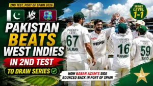 Pakistan Beats West Indies in 2nd Test