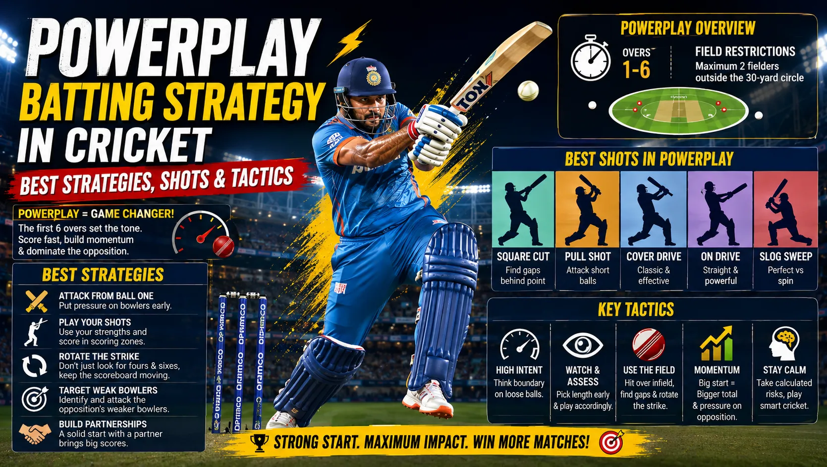 Powerplay Batting Strategy in Cricket