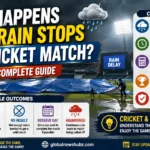 Rain Stops a Cricket Match