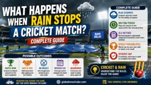 Rain Stops a Cricket Match