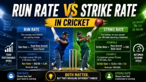 Run Rate vs Strike Rate in Cricket