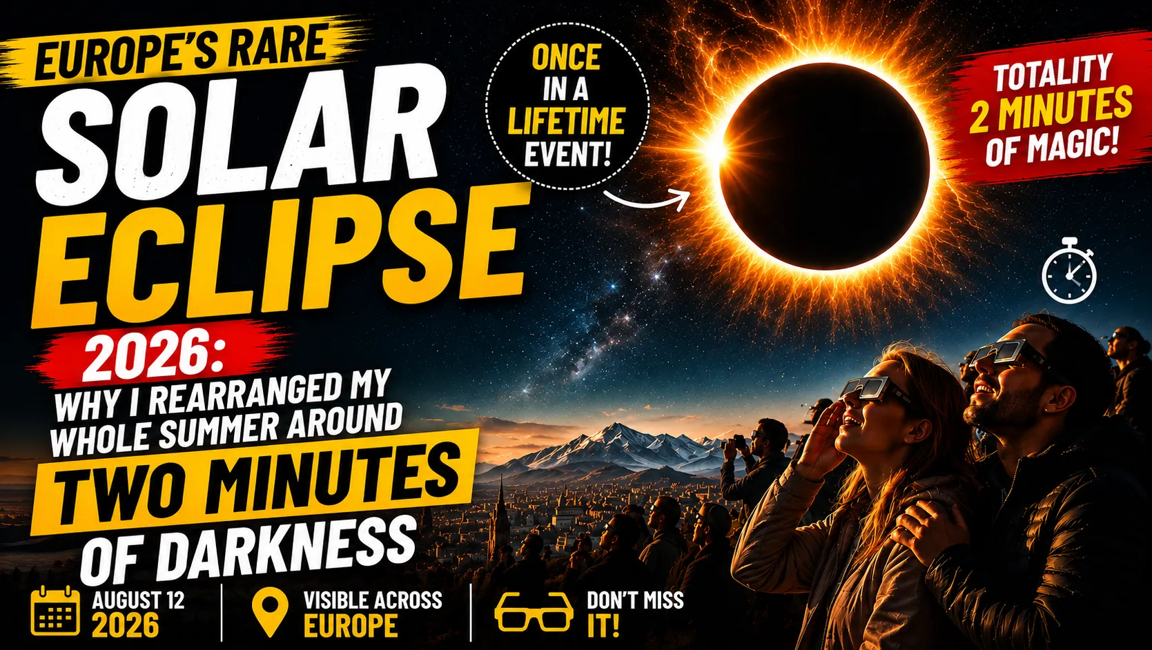 Europe's Rare Solar Eclipse 2026
