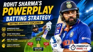 Rohit Sharma's powerplay batting strategy