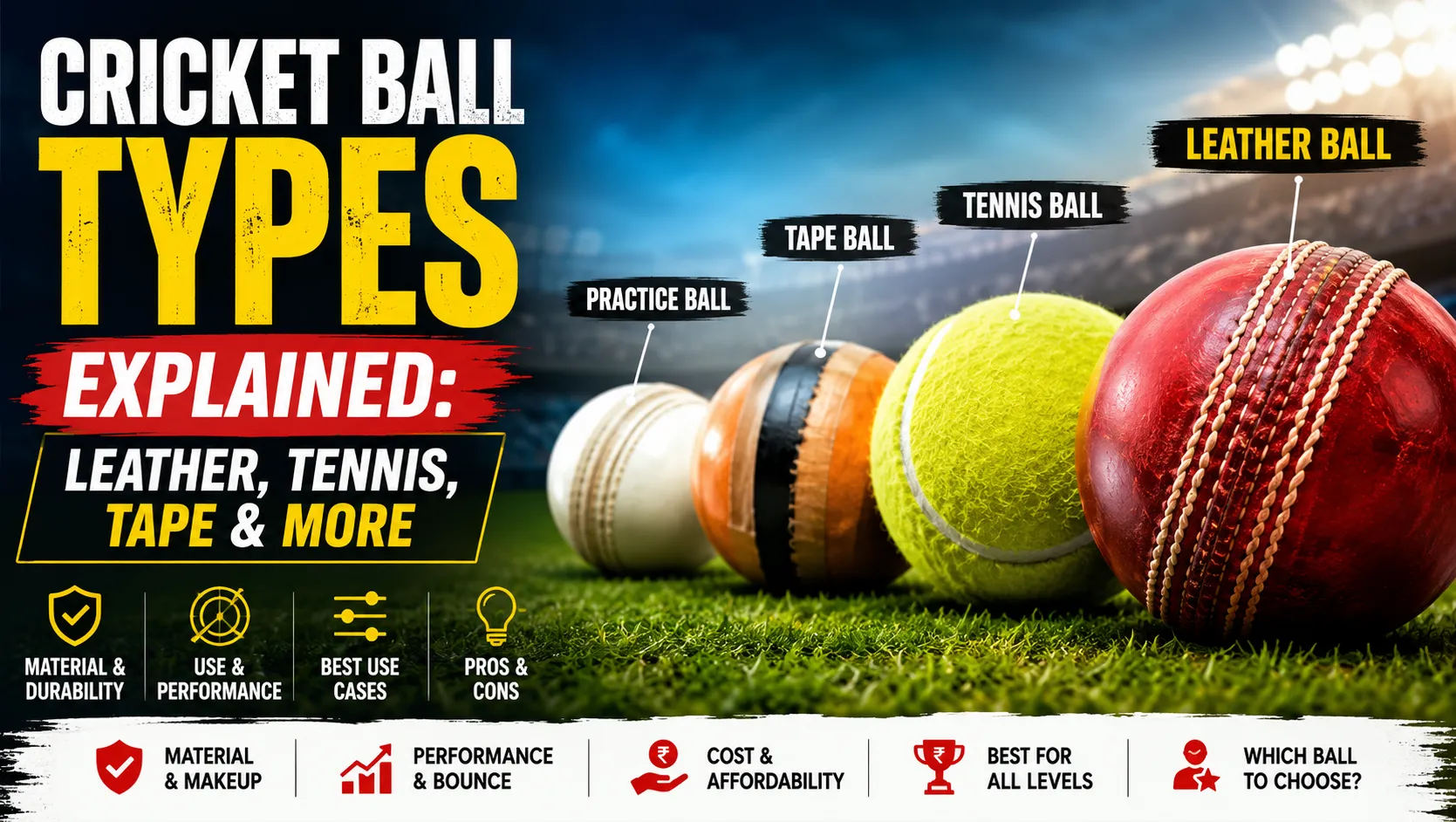 Cricket Ball Types Explained
