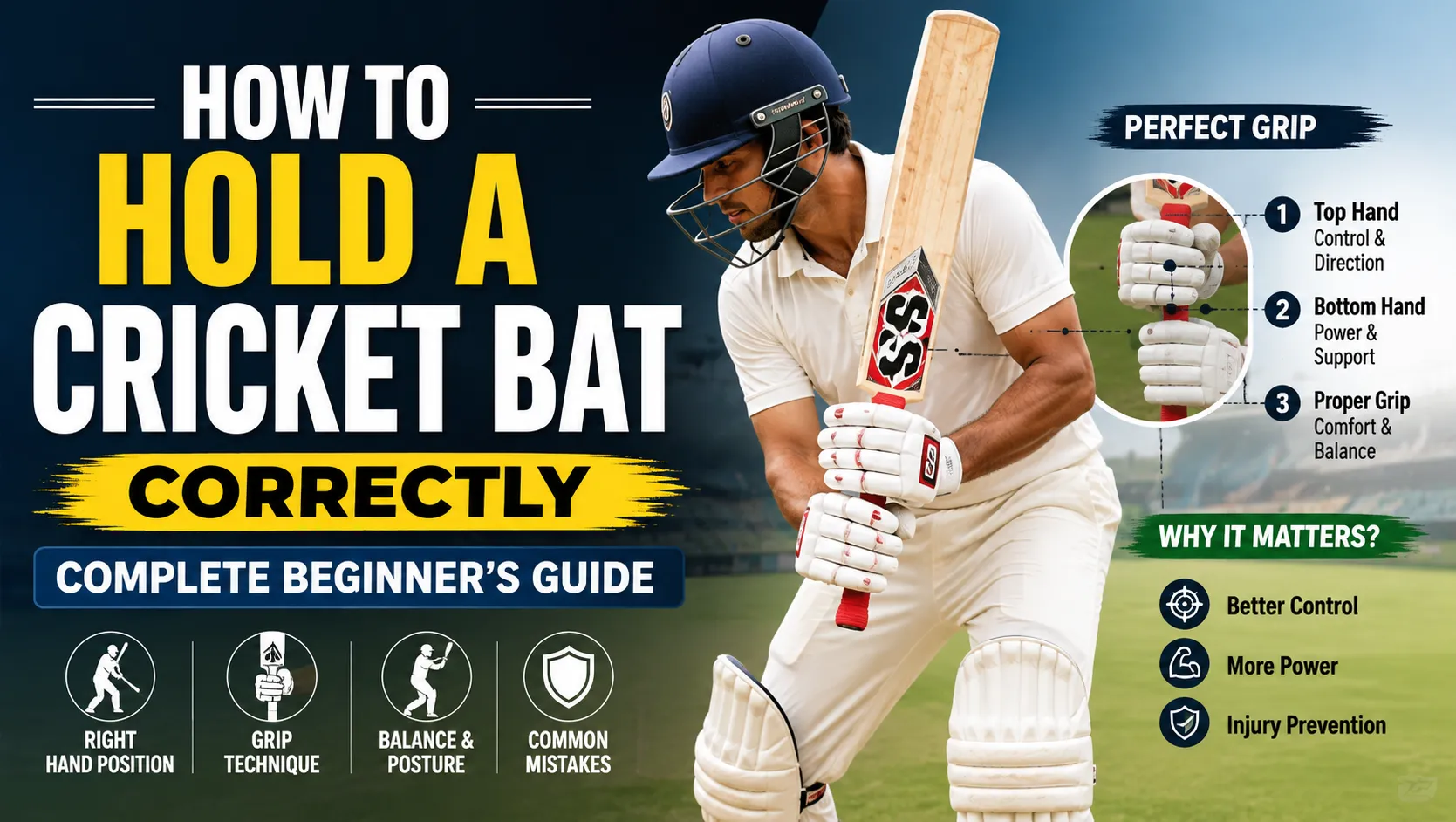 How to Hold a Cricket Bat Correctly