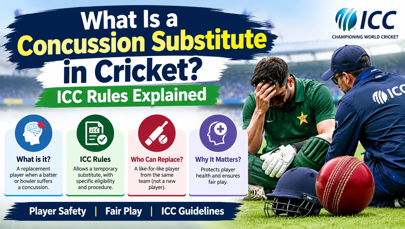 Concussion Substitute in Cricket