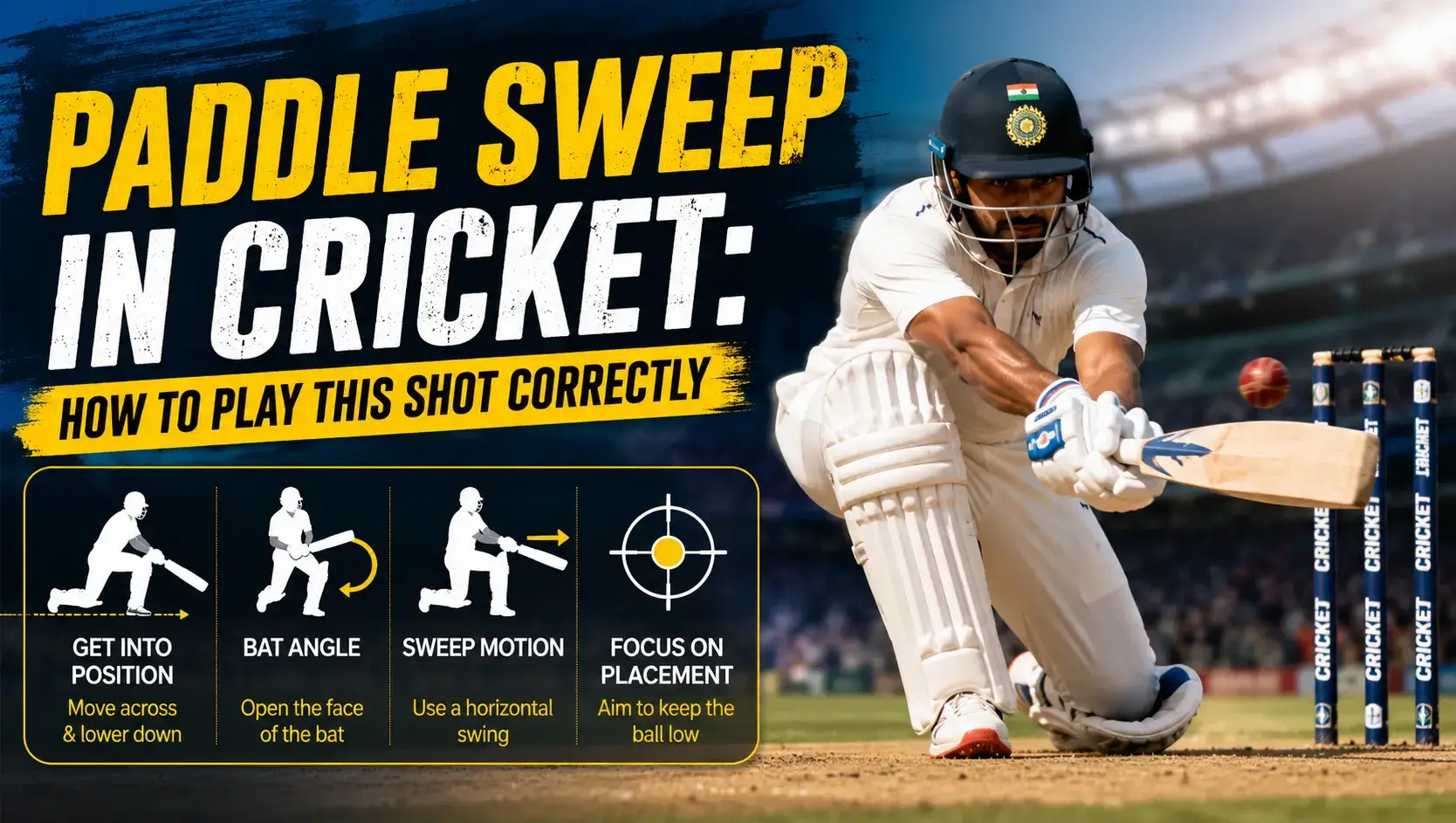 Paddle Sweep in Cricket